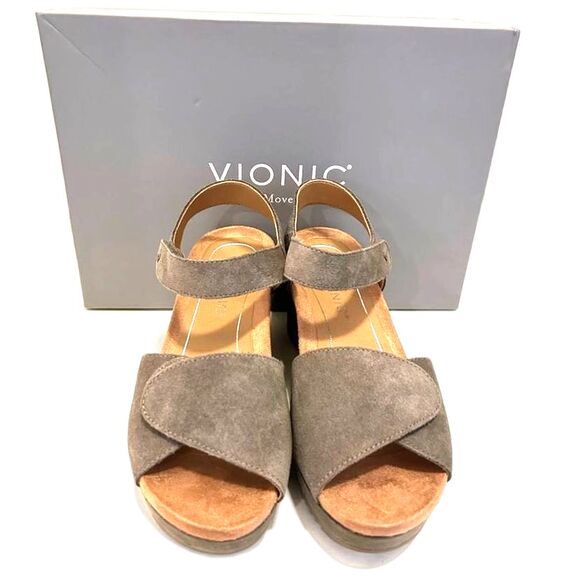 Vionic Astrid Taupe Sandals - NIB - Size 7 - Picture 1 of 6